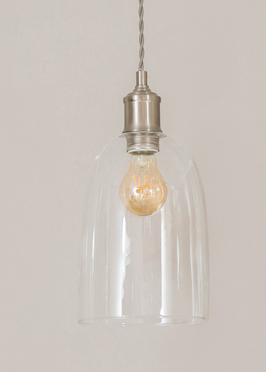 ValueLights Kira Glass Cloche Dome 3 Drop Bar Diner Ceiling Pendant Light
