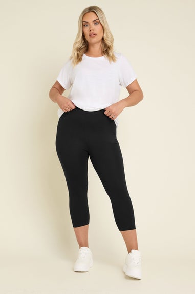 Yours 2 Pack Multi Colour Curve Grey Tie Dye Cropped Leggings