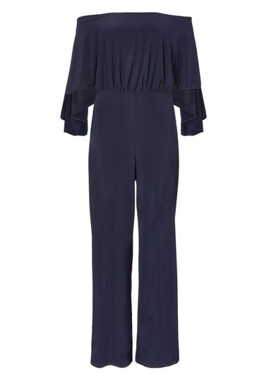 Quiz Navy Bardot Jumpsuit
