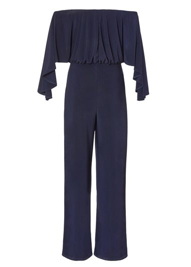 Quiz Navy Bardot Jumpsuit