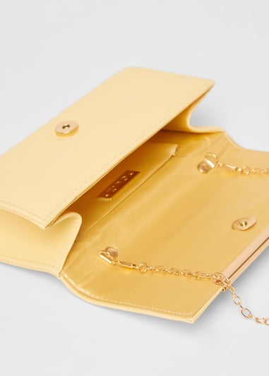 Quiz Yellow Long Clutch Bag