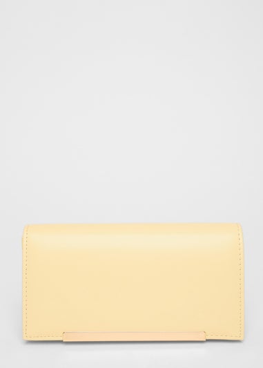 Quiz Yellow Long Clutch Bag