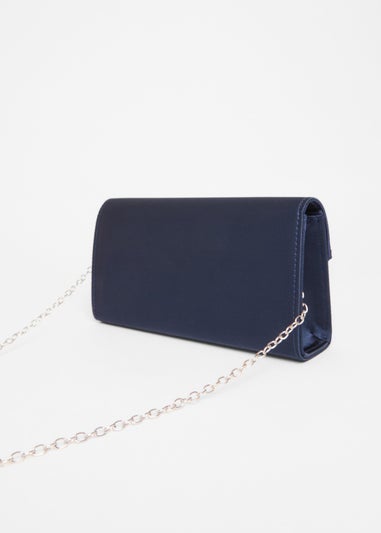 Quiz Navy Diamante Clutch