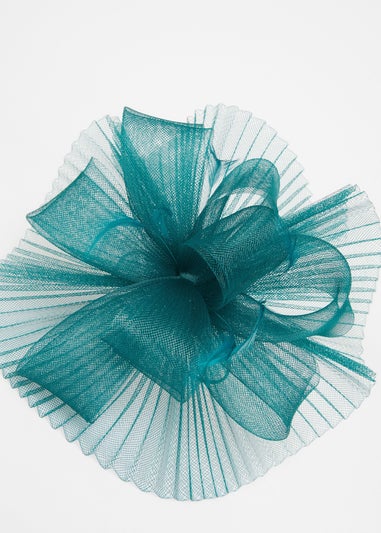 Quiz Green Pleated Headband Fascinator