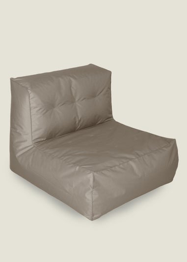 Kaikoo Taupe Indoor-Outdoor Lounger With Stool