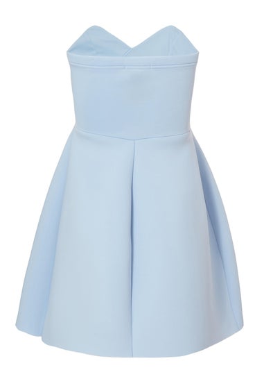 Quiz Blue Wrap Front Mini Dress