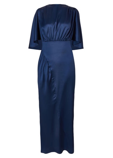 Quiz Navy Satin Maxi Dress