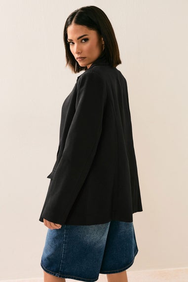 Pixiegirl Black Tailored Double Breasted Blazer