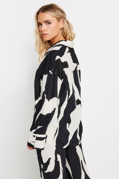 Pixiegirl Black Mono Abstract Print Shirt