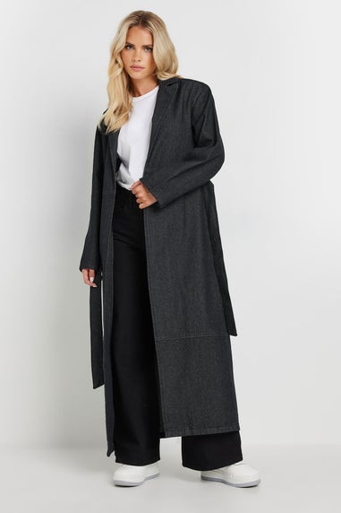 Pixiegirl Indigo Blue Denim Belted Trench Coat