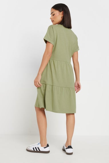 Pixiegirl Sage Green Tiered Smock Dress