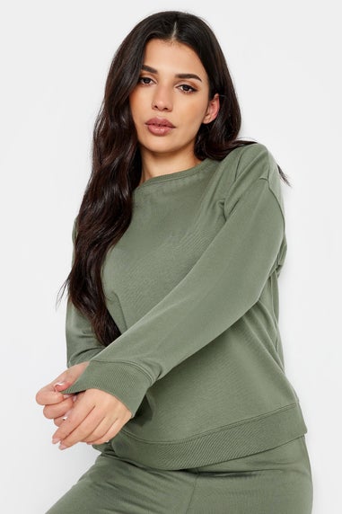 Pixiegirl Petite Sage Green Crew Neck Sweatshirt