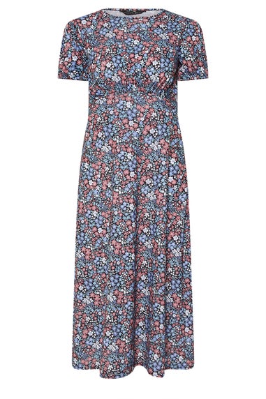 Pixiegirl Blue Ditsy Floral Tea Dress