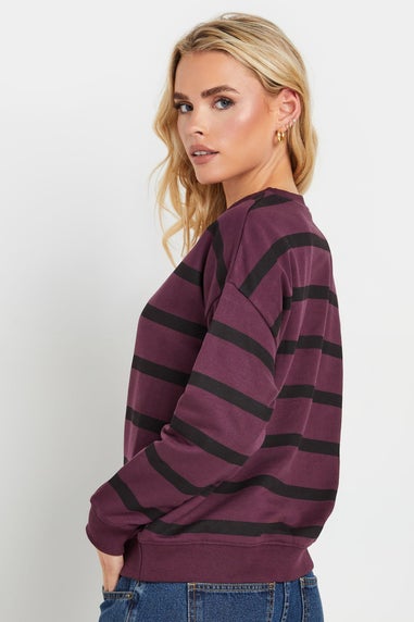 Pixiegirl Burgundy Red Stripe Sweatshirt