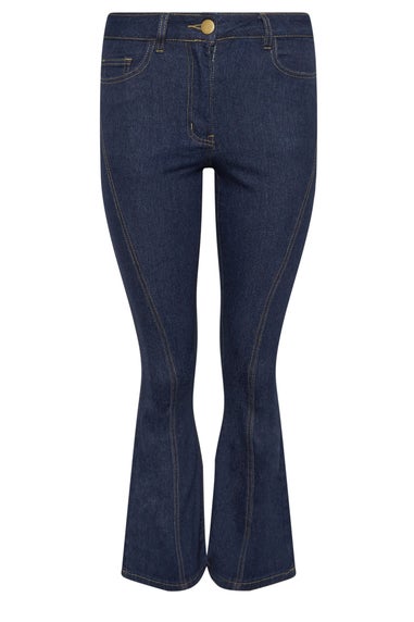 Pixiegirl Indigo Blue Seam Front Flared Jeans