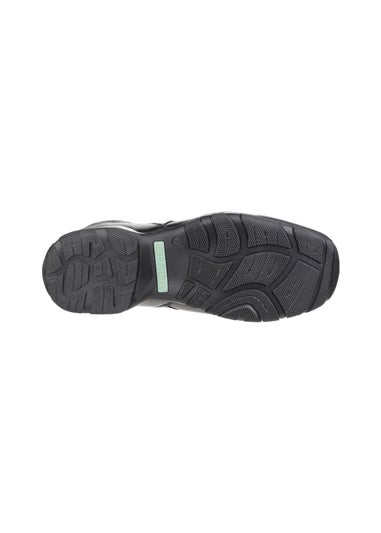 Hush Puppies Black Bespoke Senior School Shoe