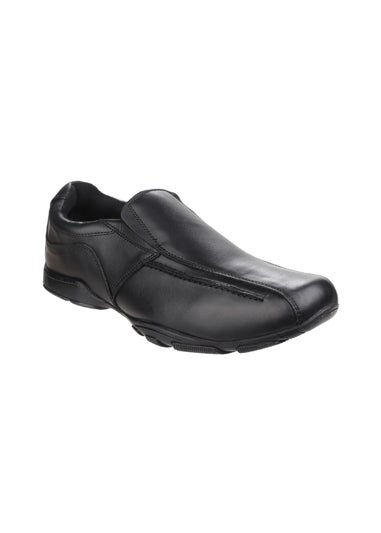 Hush Puppies Black Bespoke Senior School Shoe