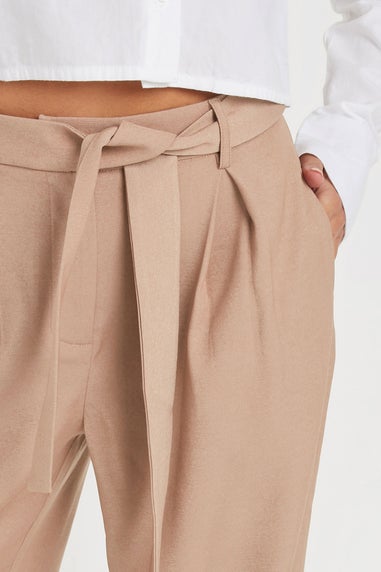 PixieGirl Petite Blush Pink Woven Side Wrap Trousers