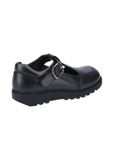 Hush Puppies Black Kerry Senior School Shoe