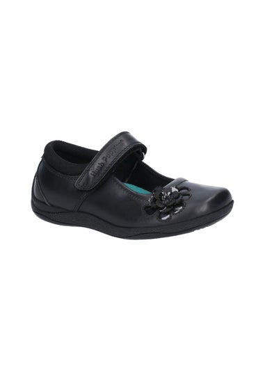 Hush Puppies Black Jessica Senior School Shoe