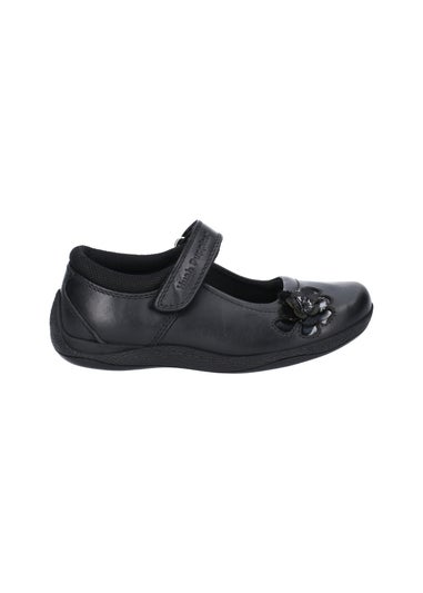Hush Puppies Black Jessica Senior School Shoe