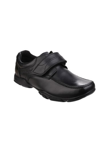 Hush Puppies Black Freddy 2 Senior School Shoe