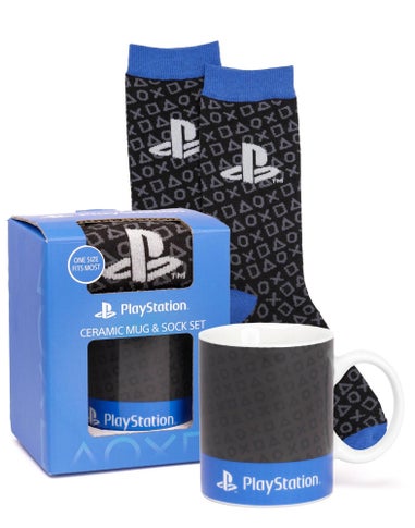 PlayStation Blue Controller Mug & Sock Gift Set