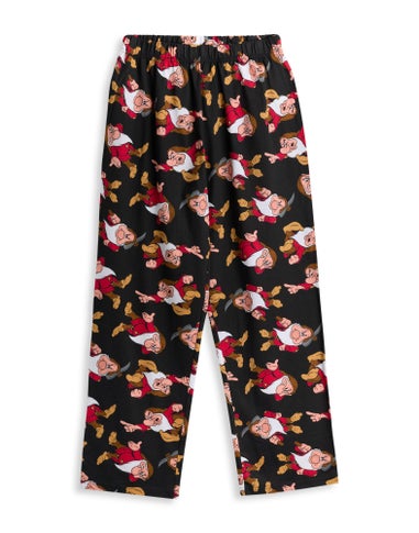 Disney Snow White & Seven Dwarfs Adults Black Pyjama Set