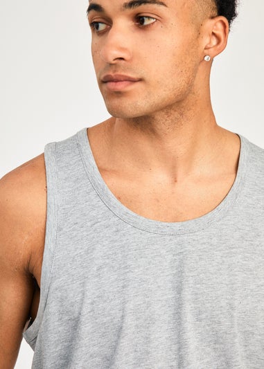 Tokyo Laundry Light Grey 3-Pack Cotton Basic Vests