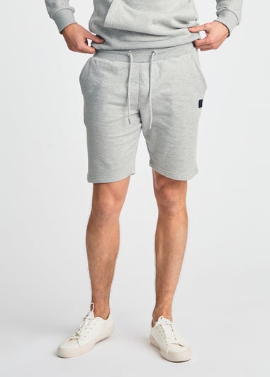 Tokyo Laundry Light Grey 2-Pack Jogger Short With Logo Badge