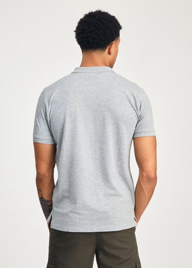 Tokyo Laundry Light Grey 3-Pack Embroidered Logo Polo Shirt