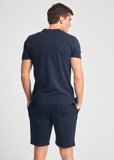Tokyo Laundry Navy 2-Piece Polo Shirt & Shorts Outfit Set