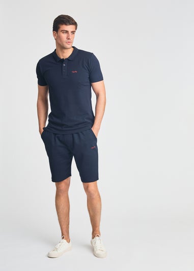 Tokyo Laundry Navy 2-Piece Polo Shirt & Shorts Outfit Set