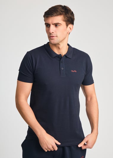 Tokyo Laundry Navy 2-Piece Polo Shirt & Shorts Outfit Set