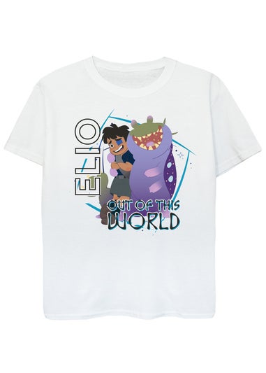 Disney Elio Out Of This World Kids White Graphic T-Shirt (3-13 Years)