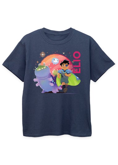 Disney Elio Walking Glordon Kids Navy Graphic T-Shirt (3-13 Years)