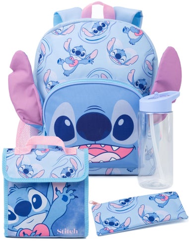 Disney Lilo & Stitch Kids Purple 4 Piece Backpack Set