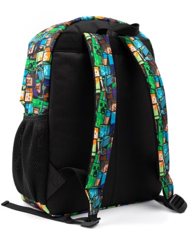 Minecraft All Over Print Kids Black Backpack