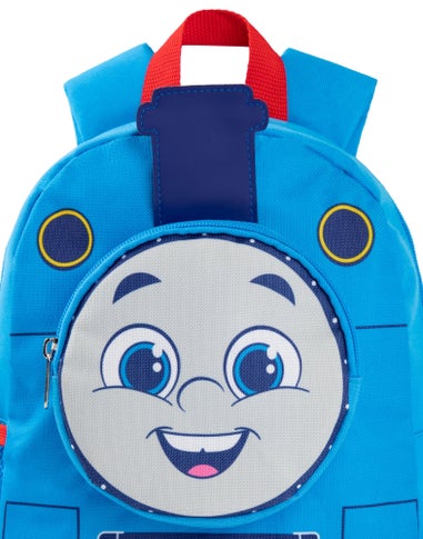 Thomas and Friends 3D Face Pocket Kids Blue Backpack