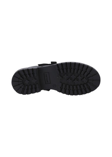 Hush Puppies Black Astrid Bow Patent Senior