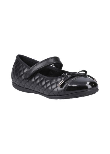 Hush Puppies Black  Lottie Quilt Ballerina Senior