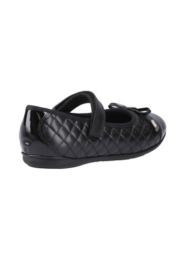 Hush Puppies Black  Lottie Quilt Ballerina Senior