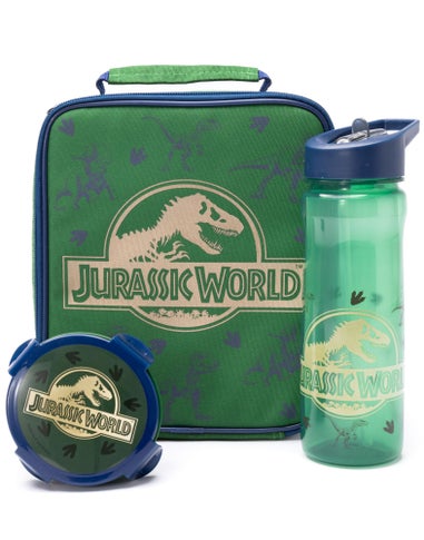 Jurassic World Childrens Lunch Bag, Bottle & Snackpot 3 Piece Set