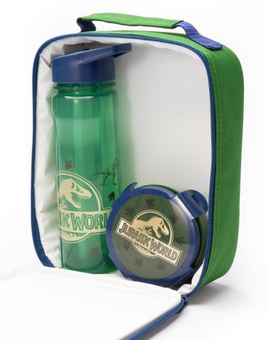 Jurassic World Childrens Lunch Bag, Bottle & Snackpot 3 Piece Set