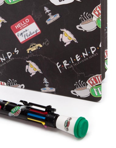 Friends Notebook and Multi-colour Pen Set