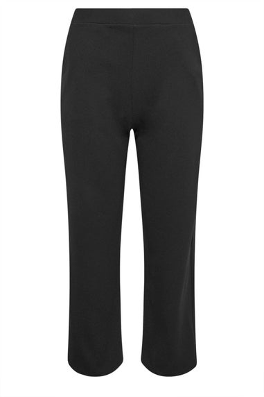 PixieGirl Petite Black Stretch Scuba Wide Leg Trousers