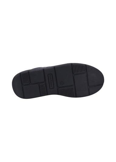 Hush Puppies Black Robert Senior Shoe