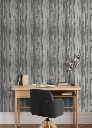 Muriva Soren Charcoal & Silver