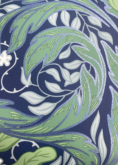 Muriva Vale Leaf Blue & Green