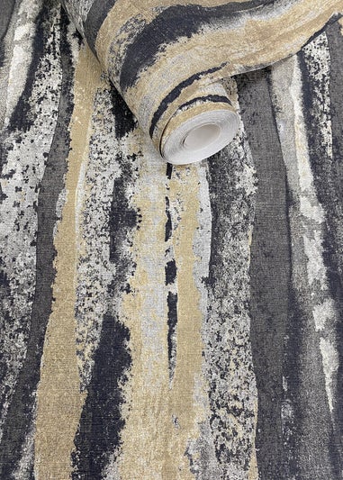 Muriva Soren Charcoal & Gold